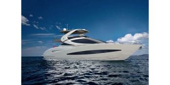 Μοντέρνα πολυτελή σκάφη σχεδιασμού